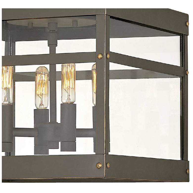 Image 6 Hinkley Porter 12" Wide 4-Light Rustic Square Outdoor Ceiling Light more views