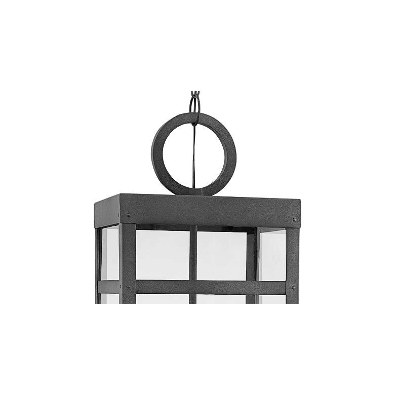 Image 2 Hinkley Porter 12" Wide Aged Zinc 4-Light LED Mini Pendant more views
