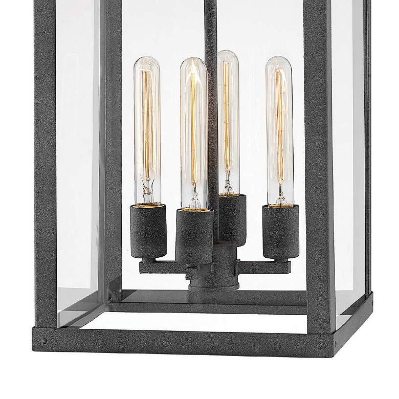 Image 3 Hinkley Porter 12" Wide Aged Zinc 4-Light LED Mini Pendant more views