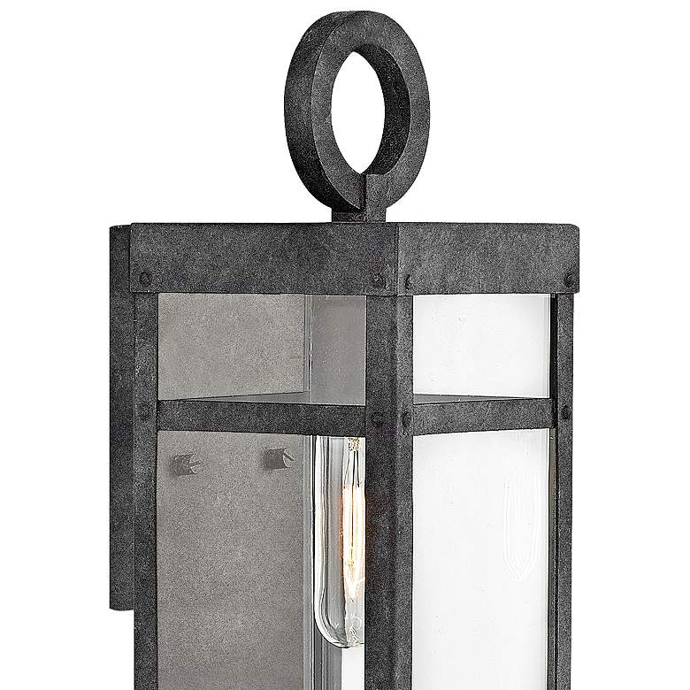 Image 3 Hinkley Porter 13" High Aged Zinc Outdoor Wall Light more views