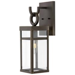 Hinkley Porter 18 1/2" Rectangular Bronze Outdoor Lantern Wall Light