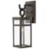 Hinkley Porter 18 1/2" Rectangular Bronze Outdoor Lantern Wall Light