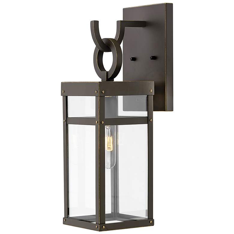 Image 3 Hinkley Porter 18 1/2" Rectangular Bronze Outdoor Lantern Wall Light more views