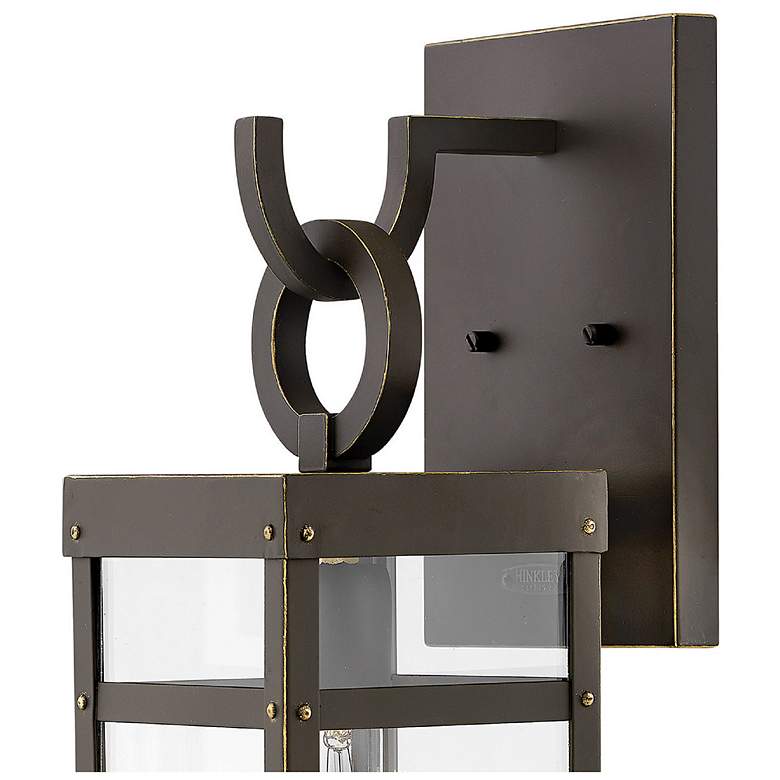 Image 4 Hinkley Porter 18 1/2" Rectangular Bronze Outdoor Lantern Wall Light more views