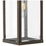 6_Hinkley Porter 18 1/2" Rectangular Bronze Outdoor Lantern Wall Light more views
