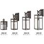 7_Hinkley Porter 18 1/2" Rectangular Bronze Outdoor Lantern Wall Light more views