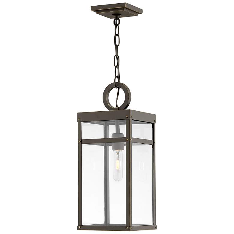 Image 2 Hinkley Porter 19"H Oil-Rubbed Bronze Outdoor Hanging Light more views