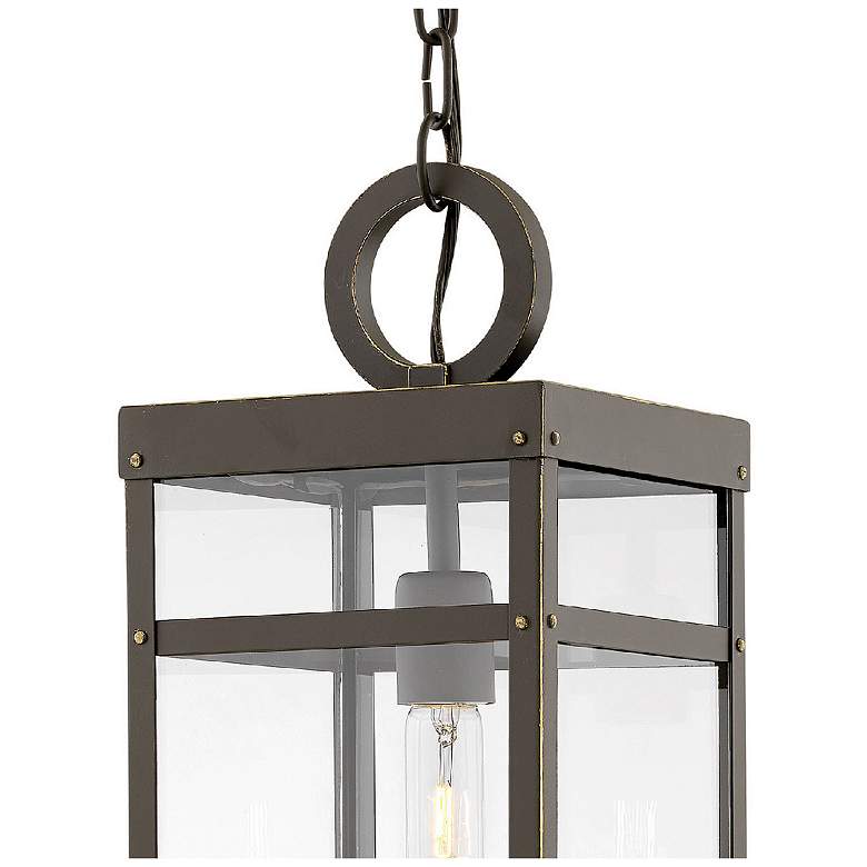 Image 3 Hinkley Porter 19"H Oil-Rubbed Bronze Outdoor Hanging Light more views