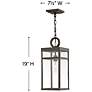 4_Hinkley Porter 19"H Oil-Rubbed Bronze Outdoor Hanging Light more views