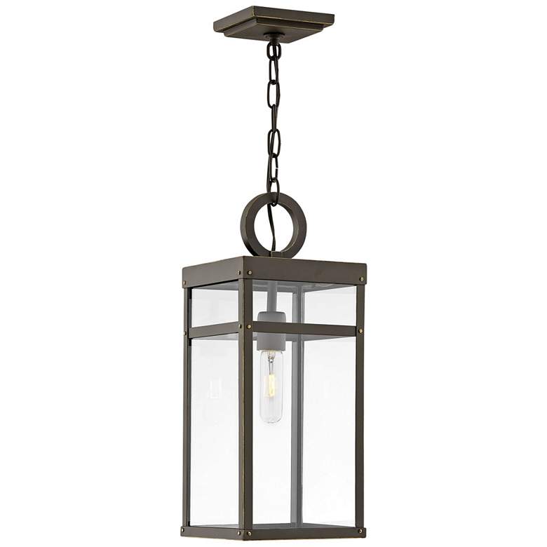 Image 1 Hinkley Porter 19 inchH Oil-Rubbed Bronze Outdoor Hanging Light