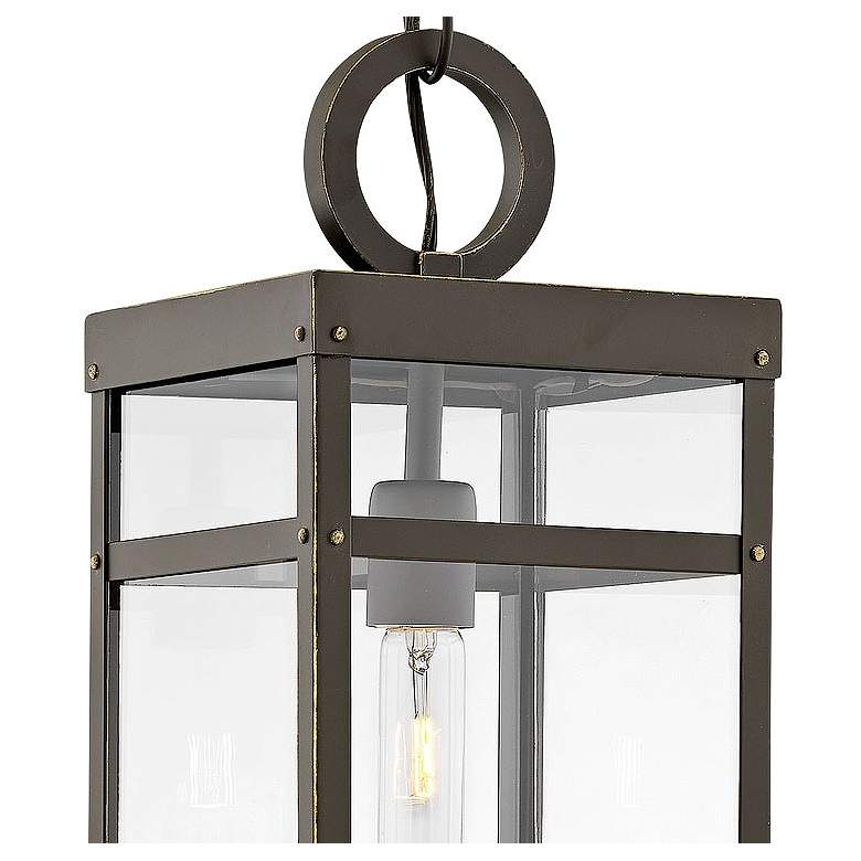 Image 2 Hinkley Porter 19"H Oil-Rubbed Bronze Outdoor Hanging Light more views