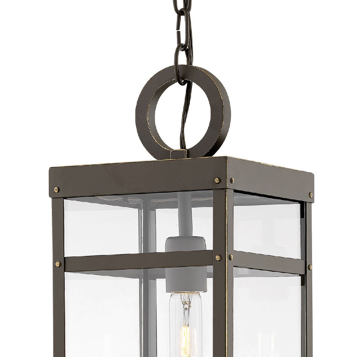 Image 3 Hinkley Porter 19"H Oil-Rubbed Bronze Outdoor Hanging Light more views