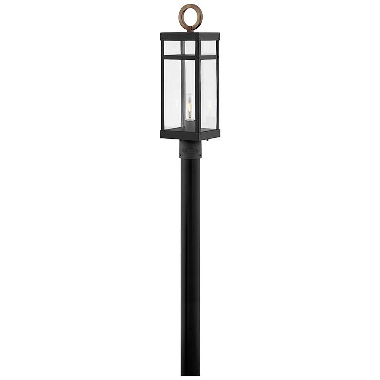 Image 1 Hinkley Porter 22 3/4" High Black LED Outdoor Post Light
