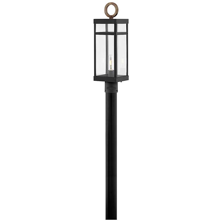 Image 1 Hinkley Porter 22 3/4 inch High Black LED Outdoor Post Light