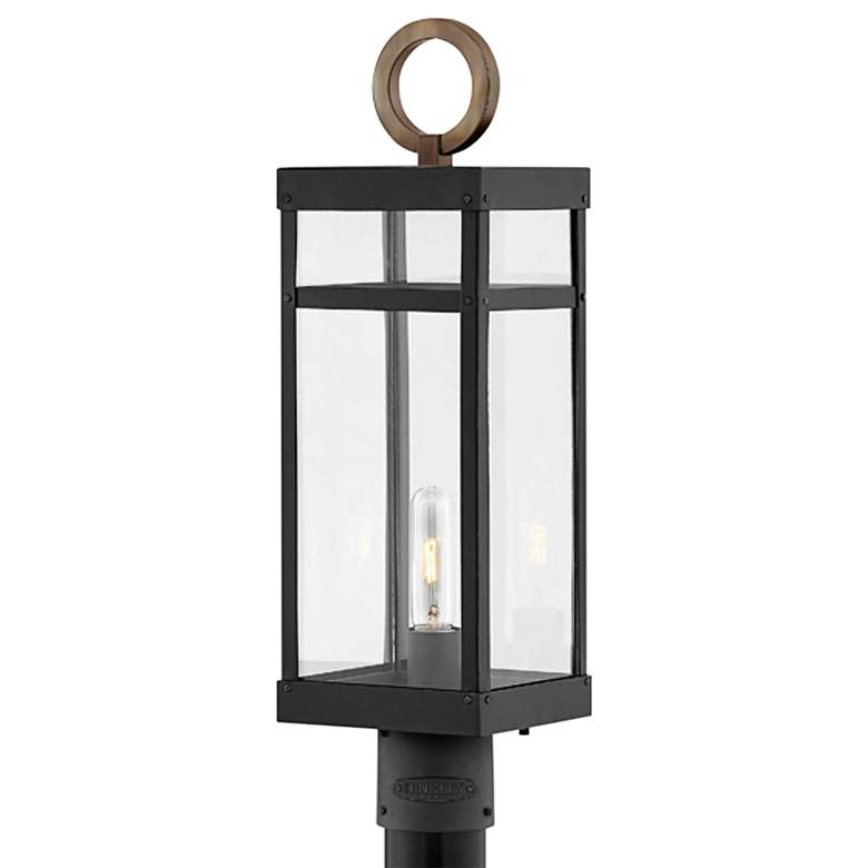 Image 2 Hinkley Porter 22 3/4" High Black LED Outdoor Post Light more views