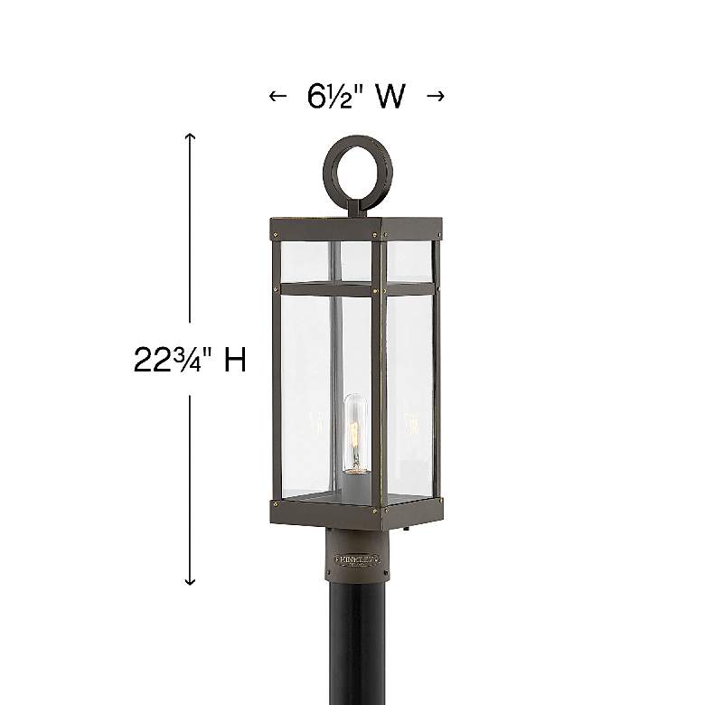 Image 5 Hinkley Porter 22 3/4" High Bronze LED Outdoor Post Light more views