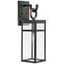 1_Hinkley Porter 22" Black Rectangular Lantern LED Outdoor Wall Light