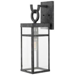 Hinkley Porter 22" High Aged Zinc LED Outdoor Wall Light