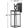 4_Hinkley Porter 22" High Aged Zinc LED Outdoor Wall Light more views