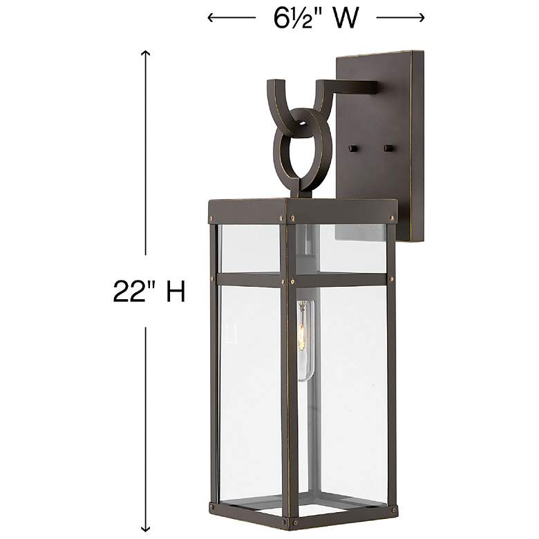 Image 4 Hinkley Porter 22" High Bronze LED Outdoor Wall Light more views