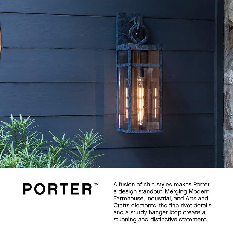 Image 7 Hinkley Porter 22" High Bronze LED Outdoor Wall Light more views