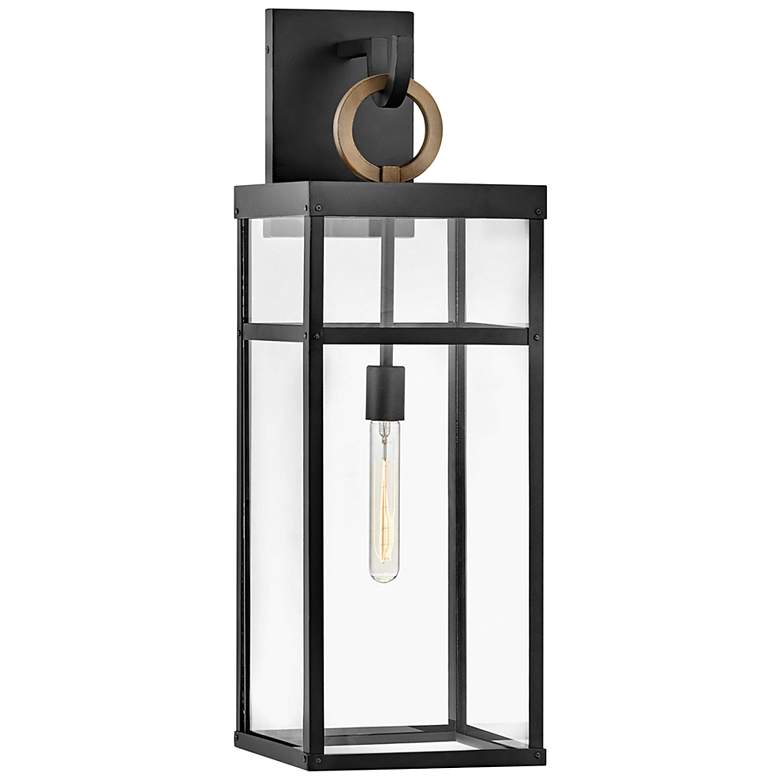 Image 1 Hinkley Porter 29" High Black LED Outdoor Wall Light