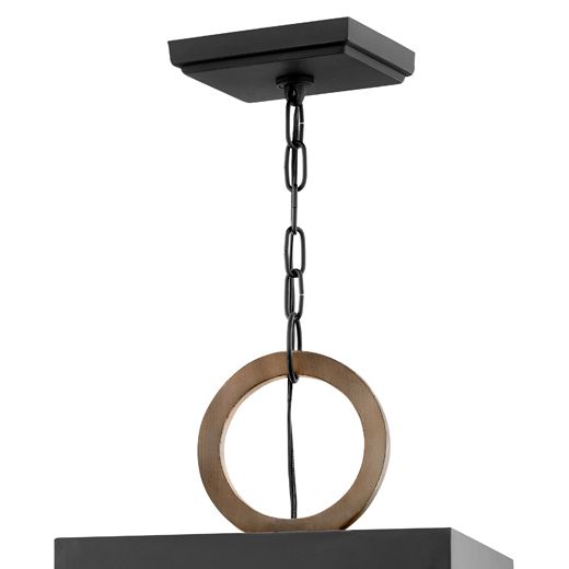 Image 3 Hinkley Porter 31 1/4" High Black 4-Light LED Outdoor Hanging Light more views