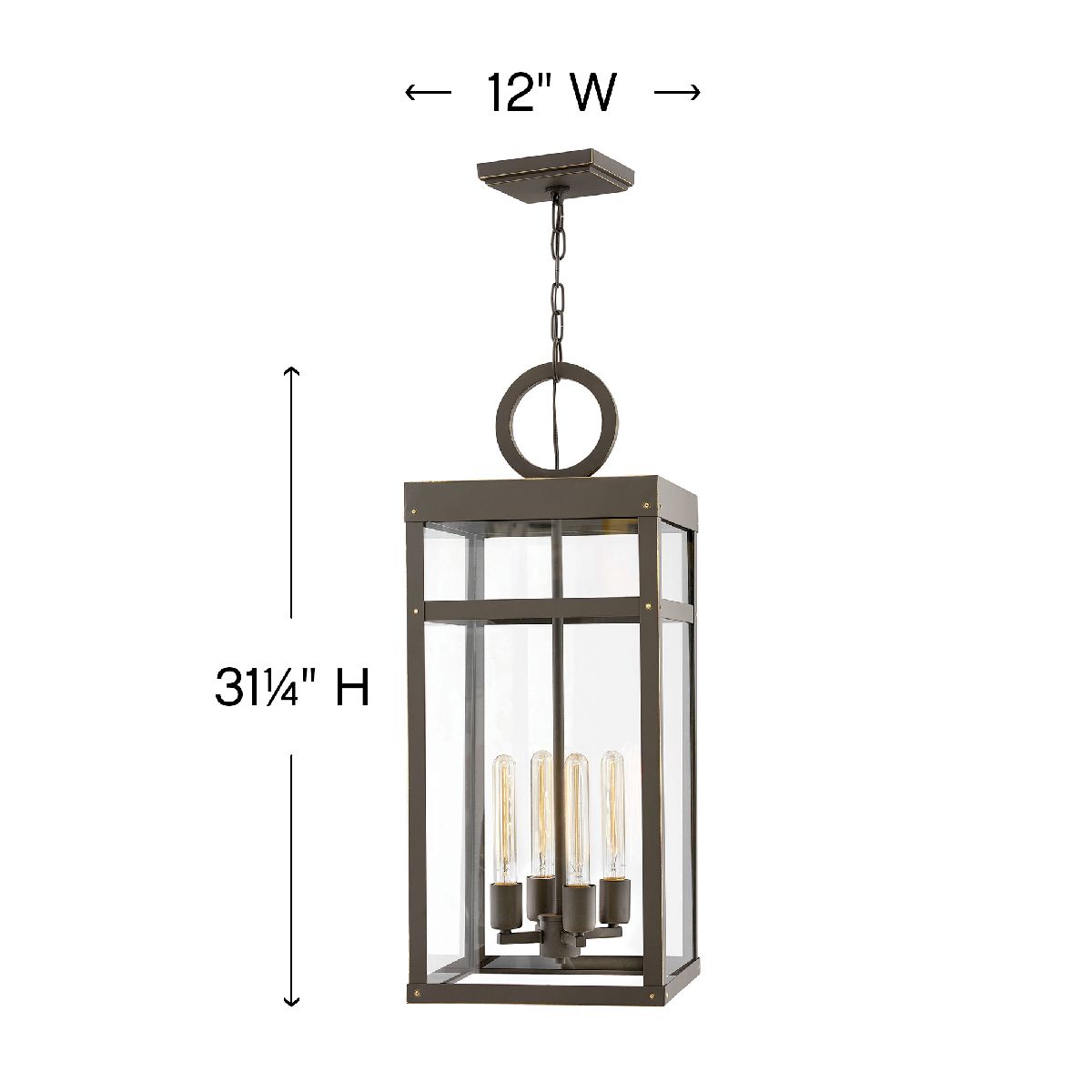 Image 5 Hinkley Porter 31 1/4" High Oil-Rubbed Bronze Outdoor Hanging Light more views