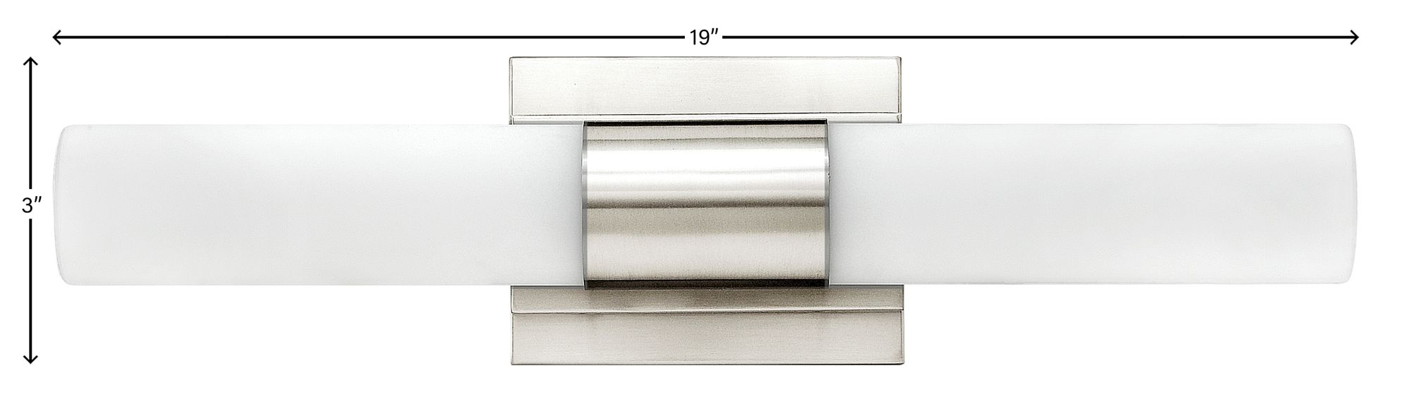 Hinkley Portia 19" Wide LED Polished Nickel Bath Light