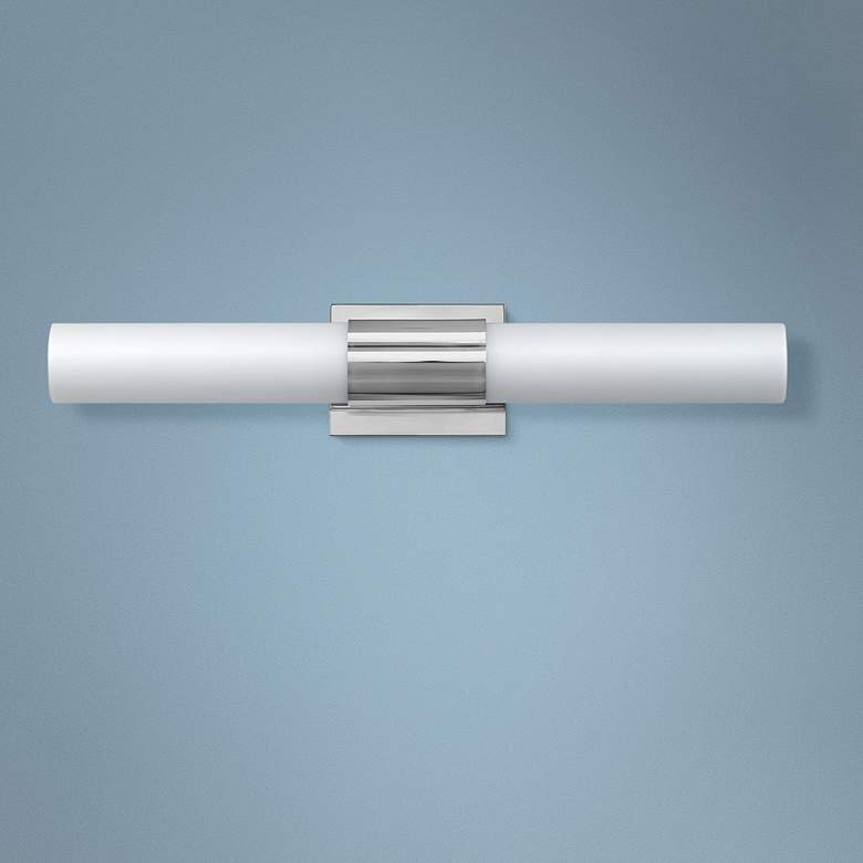 Image 1 Hinkley Portia 24 1/2 inch Wide Polished Nickel LED Bath Light