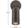 3_Hinkley Pratt 12 1/2" High Black Oxide Outdoor Wall Light more views