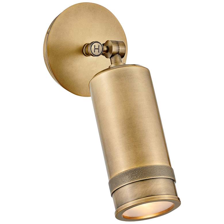 Image 1 Hinkley Pratt 12 1/2 inch High Heritage Brass Outdoor Wall Light