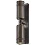1_Hinkley Pratt 19"H Black Oxide 2-Light Outdoor Wall Light