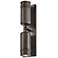 Hinkley Pratt 19"H Black Oxide 2-Light Outdoor Wall Light