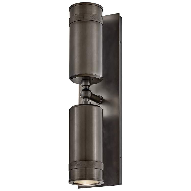 Image 2 Hinkley Pratt 19"H Black Oxide 2-Light Outdoor Wall Light more views