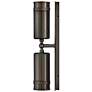 Hinkley Pratt 19"H Black Oxide 2-Light Outdoor Wall Light