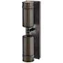 Hinkley Pratt 19"H Black Oxide 2-Light Outdoor Wall Light