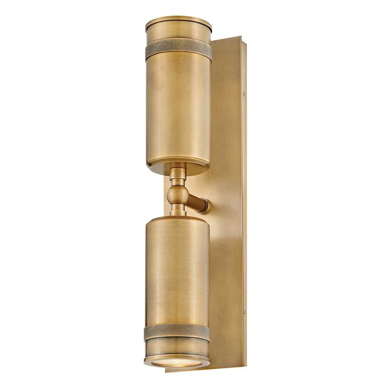 Image 2 Hinkley Pratt 19"H Heritage Brass 2-Light Outdoor Wall Light more views