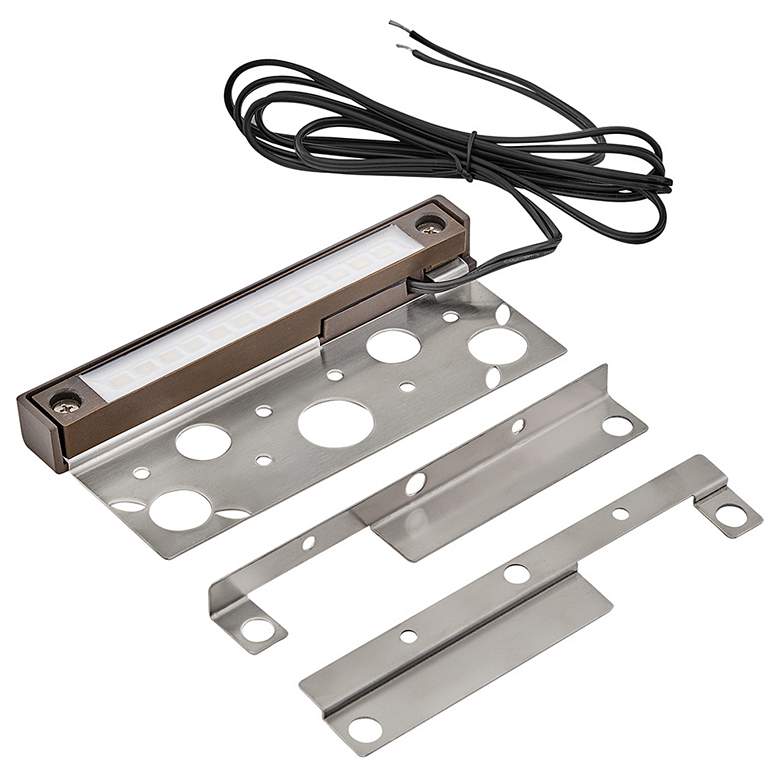 Image 3 Hinkley Presto 3 1/2" High Matte Bronze LED Hardscape Light more views