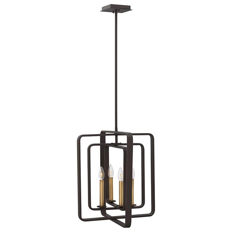 Image 1 Hinkley Quentin Medium Open Frame Bronze Chandelier