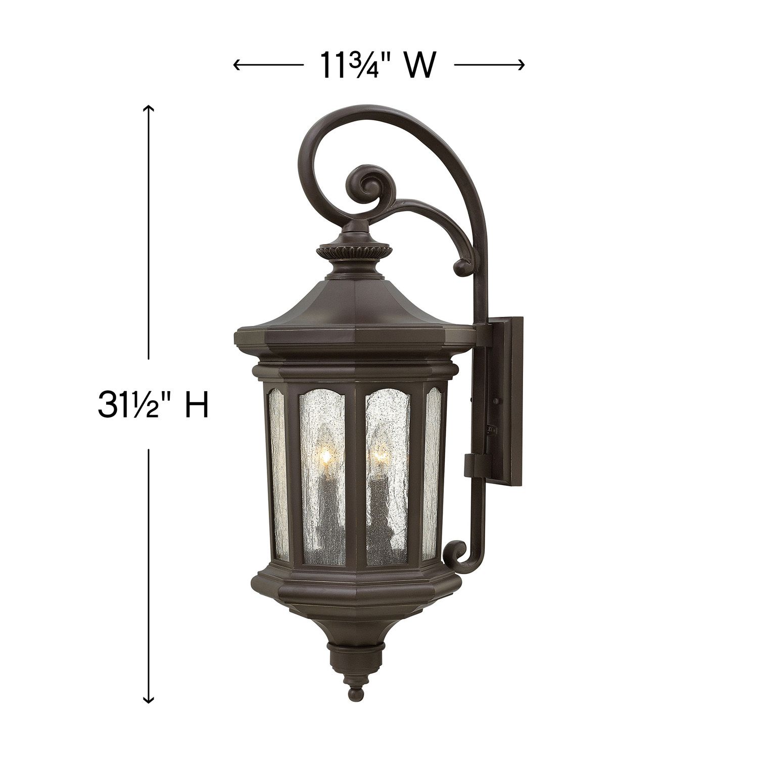 Image 5 Hinkley Raley 11 3/4"W Oil-Rubbed Bronze Outdoor Wall Light more views