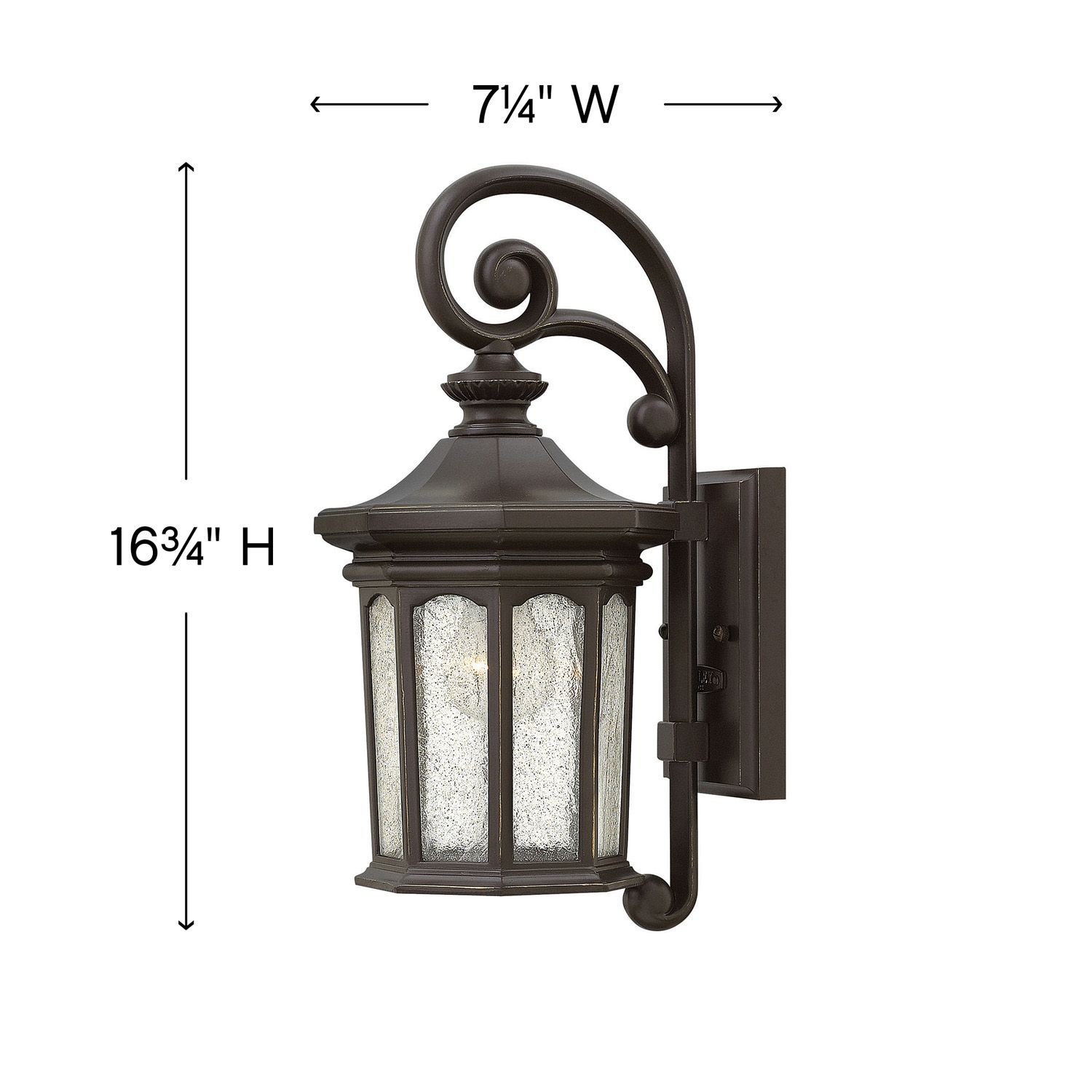 Image 4 Hinkley Raley 16 1/2" High Oil-Rubbed Bronze Outdoor Wall Light more views