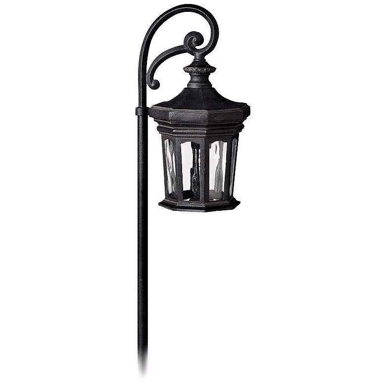 Image 1 Hinkley Raley 22 inch High Museum Black Low Voltage Path Light