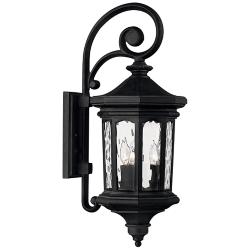 Hinkley Raley 25 3/4"H Museum Black LED Outdoor Wall Light