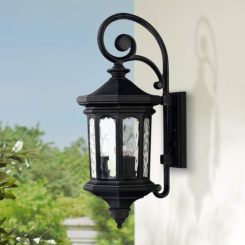 Image 1 Hinkley Raley 25 3/4"H Museum Black LED Outdoor Wall Light