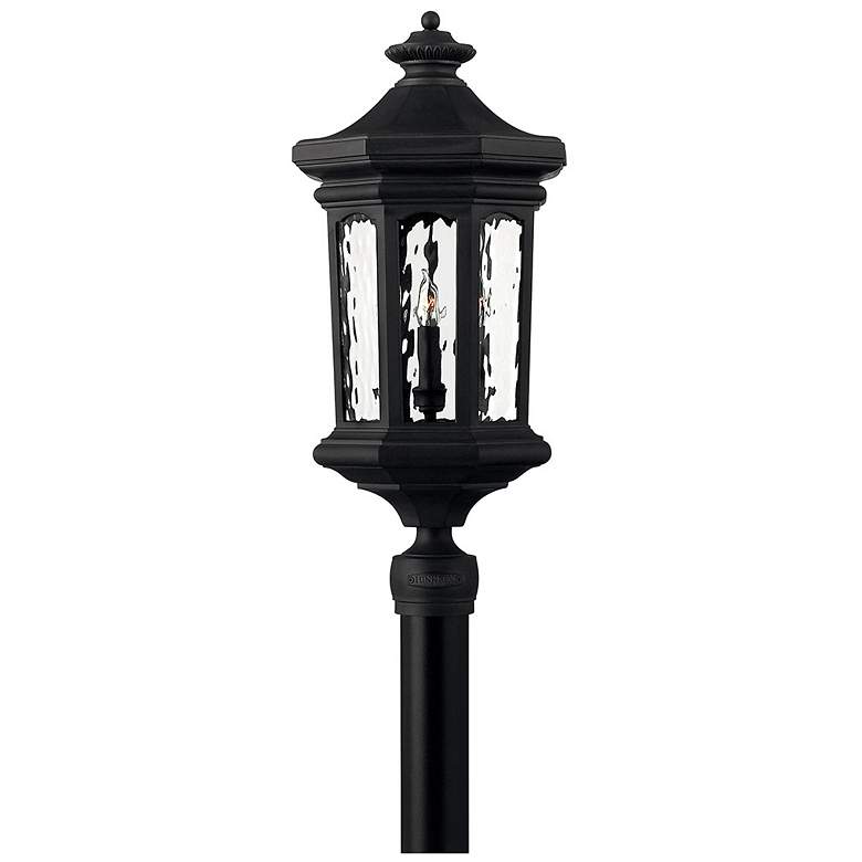 Image 1 Hinkley Raley 26 1/4"H Museum Black LED Outdoor Post Light