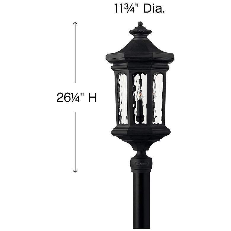 Image 4 Hinkley Raley 26 1/4"H Museum Black LED Outdoor Post Light more views