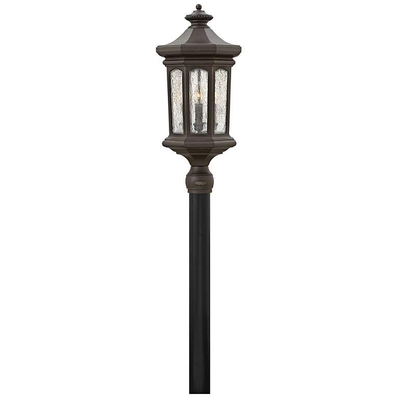 Image 1 Hinkley Raley 26 1/4 inchH Oil-Rubbed Bronze Outdoor Post Light