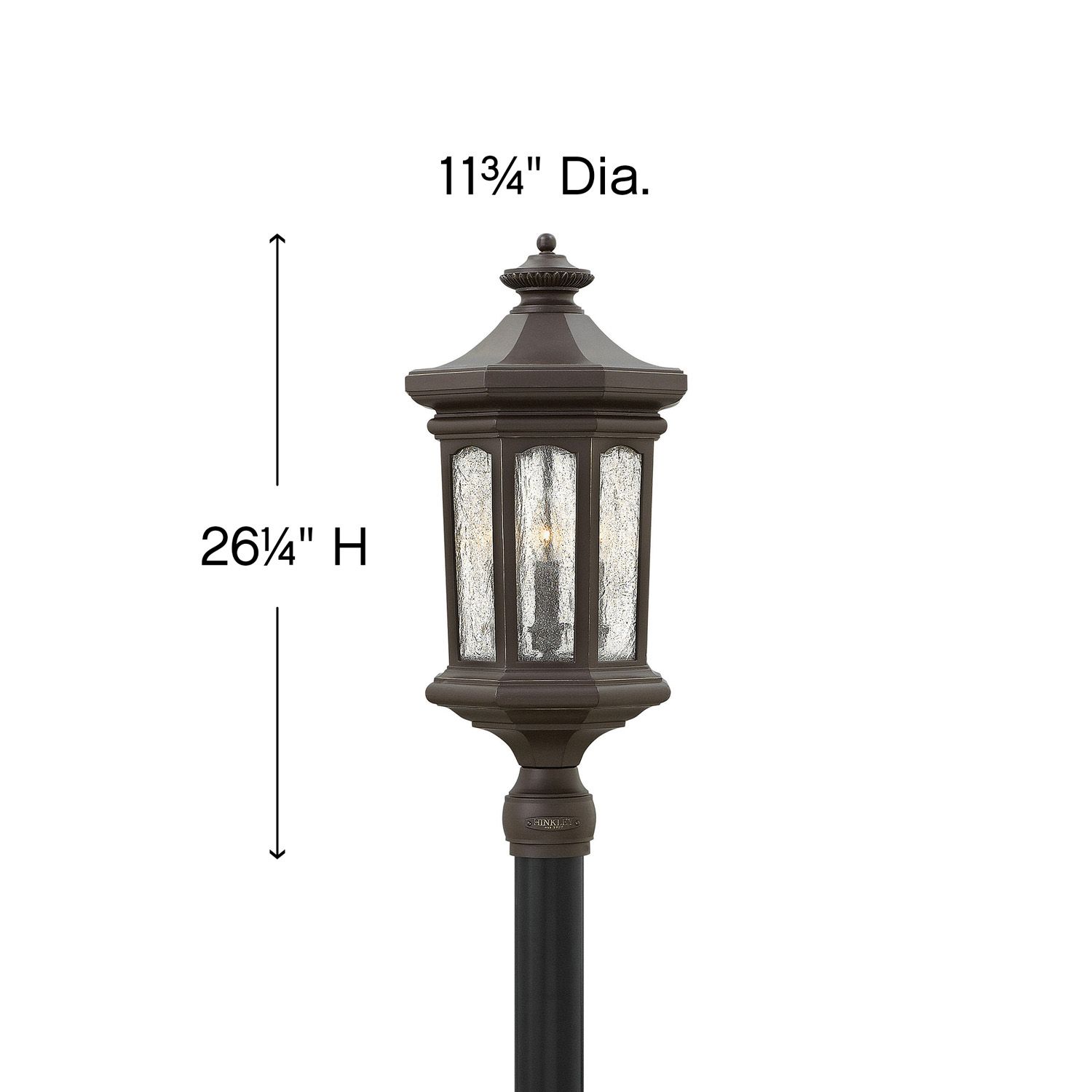 Image 4 Hinkley Raley 26 1/4"H Oil-Rubbed Bronze Outdoor Post Light more views
