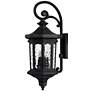 1_Hinkley Raley 31 1/2" Black Finish Traditional Outdoor Wall Light